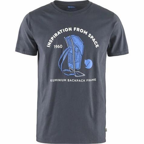 Fjallraven Udsalg T-Shirt Herre Space Mørkeblå RMDV32957